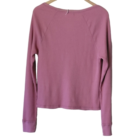 Anthropologie TLA waffle knit thermal top small - Picture 5 of 8